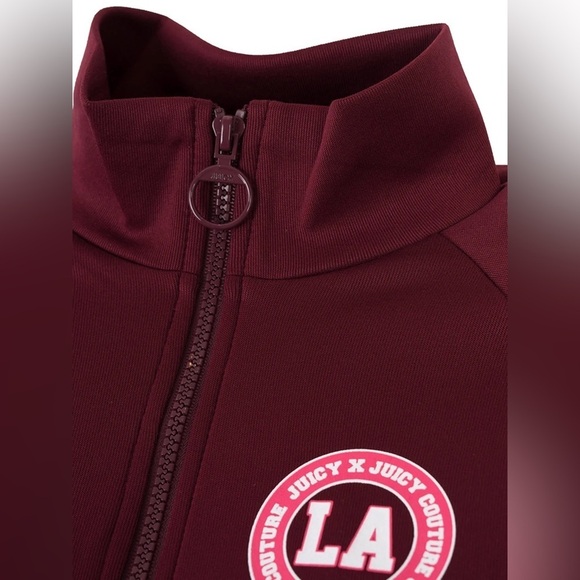 Juicy Couture Claret JXJC Colorblock Tricot Track Jacket Size Large - Picture 5 of 12
